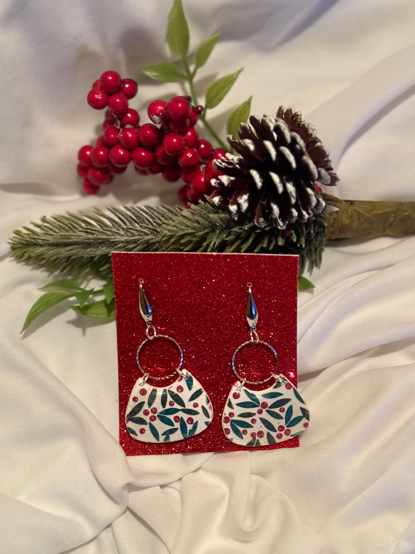 Mistletoe Design Dangles