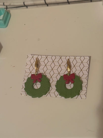 Day 6 12 days of Christmas Christmas Wreath Dangles