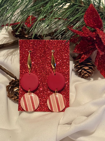 Candy Cane Design Dangles