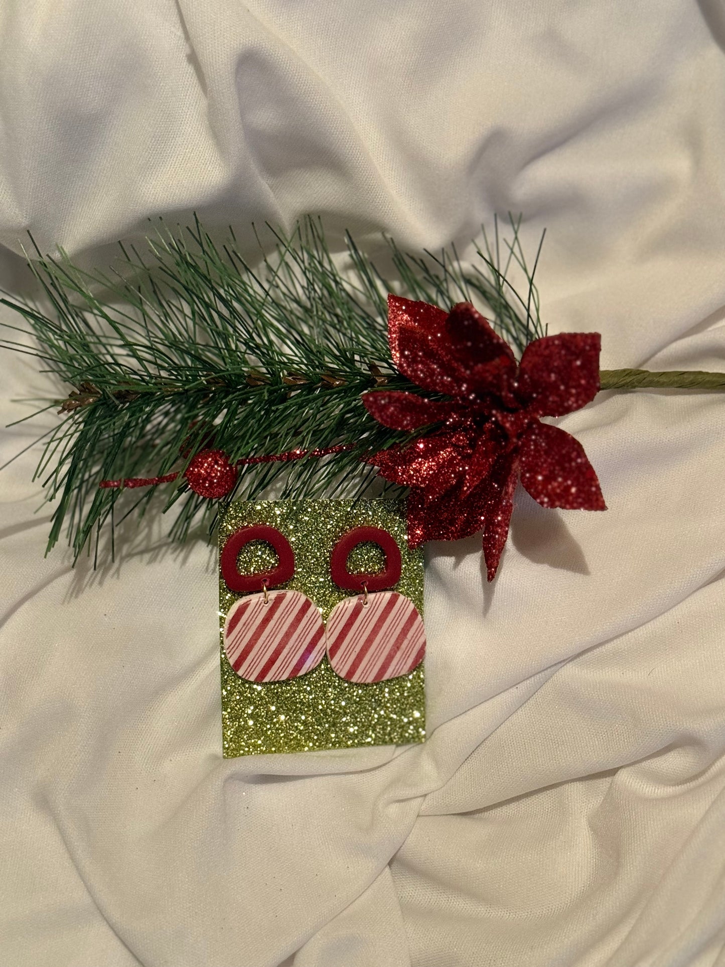 Candy Cane Design Dangles