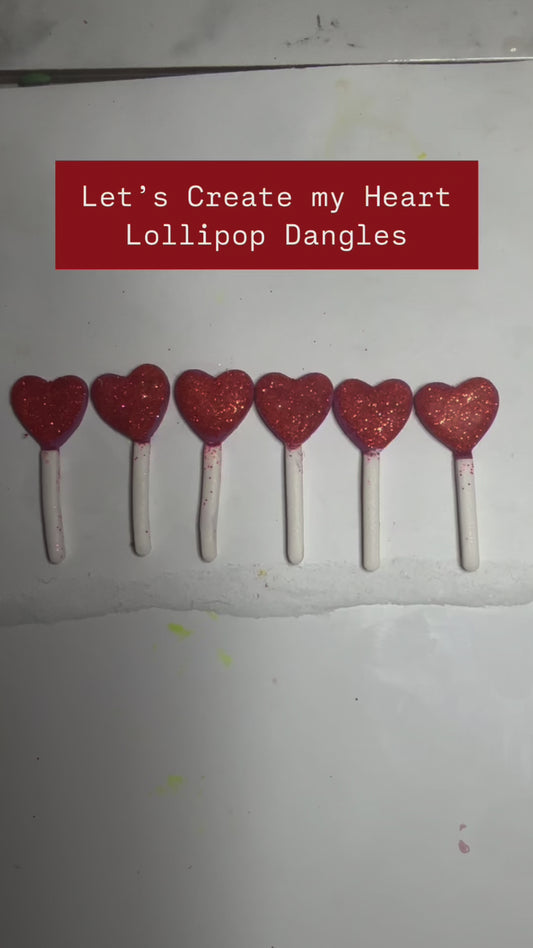 Heart Sucker Lollipop Studs